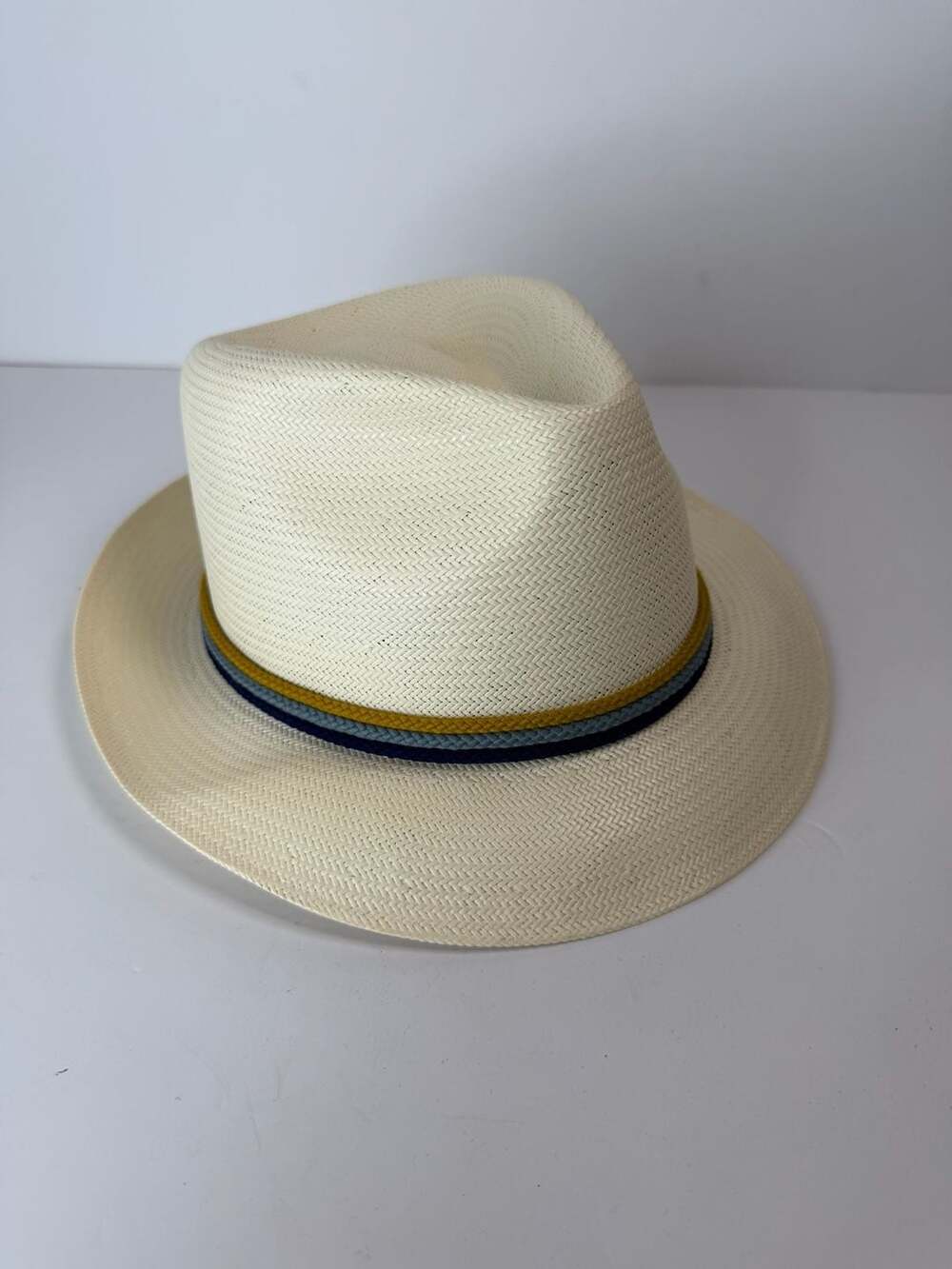 Stetson Straw Fedora Hat Size 7 1/8 Made In USA